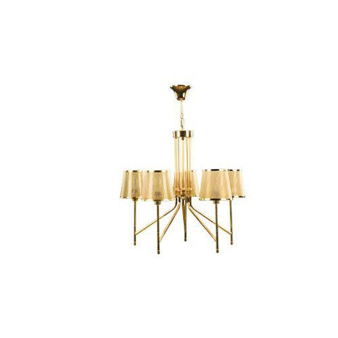 Modern Chandelier 5 Bulbs Gold