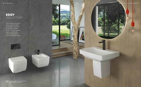 White Ville Edgy wall hung