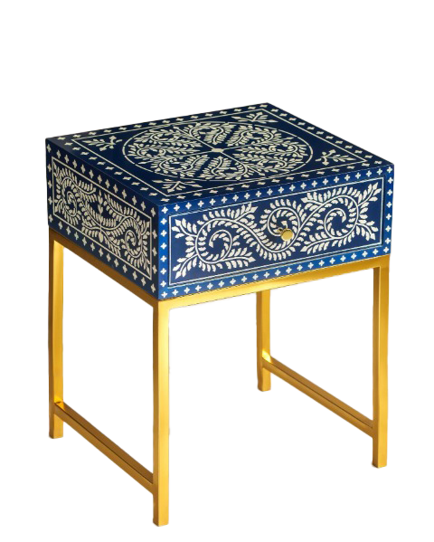 Indian Print nightstand