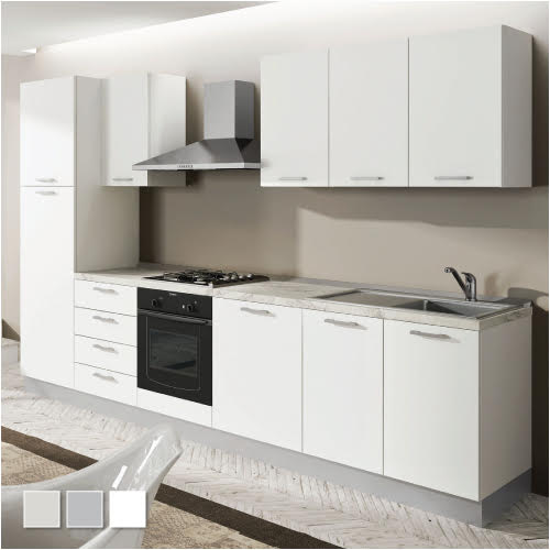 Block Kitchen with Appliances 300cm